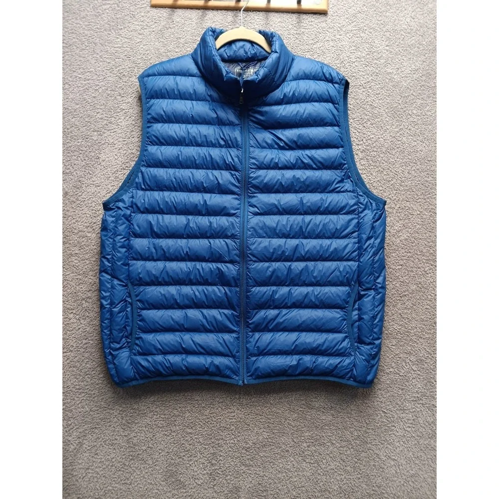Saddlebred Down Puffer Vest Men's XL Blue 90/10 Feather Zip